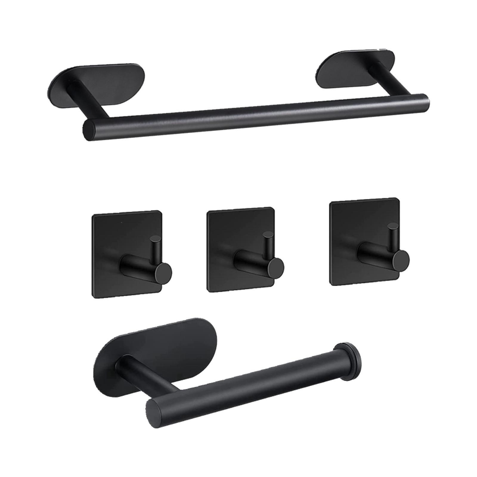 2x Wall Mounted Towel Bars Towel Hanger Towel Holder with