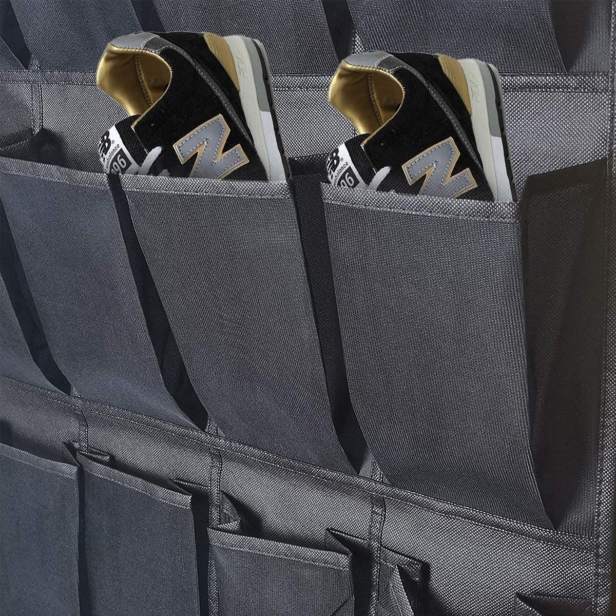 Khung giày treo, 24 túi treo tiền gửi lưu trữ, ban tổ chức qua cửa cho giày, tủ quần áo treo tường, túi lưới lớn cho phòng khách phòng khách phòng khách