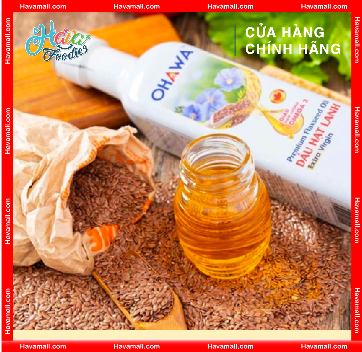 Dầu Hạt Lanh Ép Lạnh Ohawa 250Ml