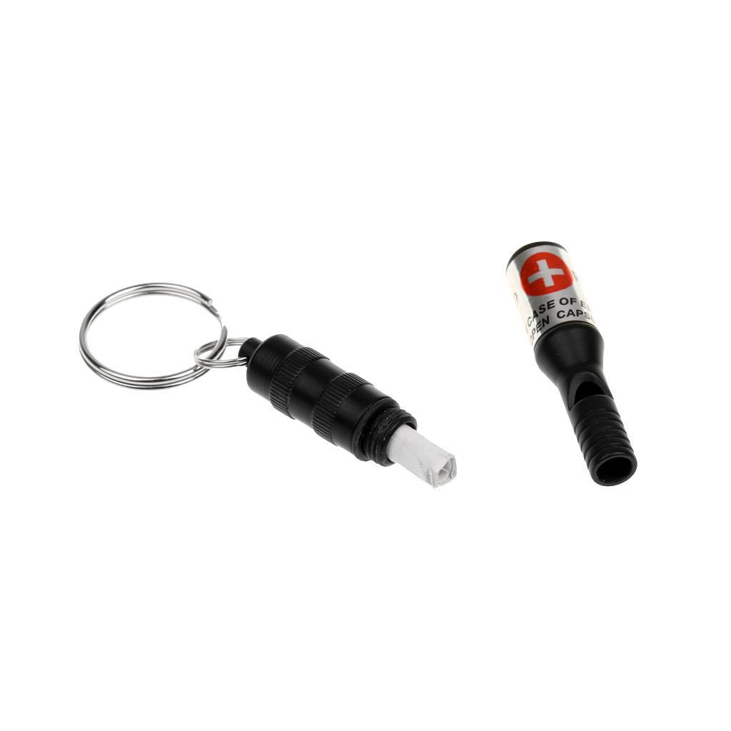 3-5pack Mini Emergency Survival Whistle Keychain Outdoor Camping Hiking Tool