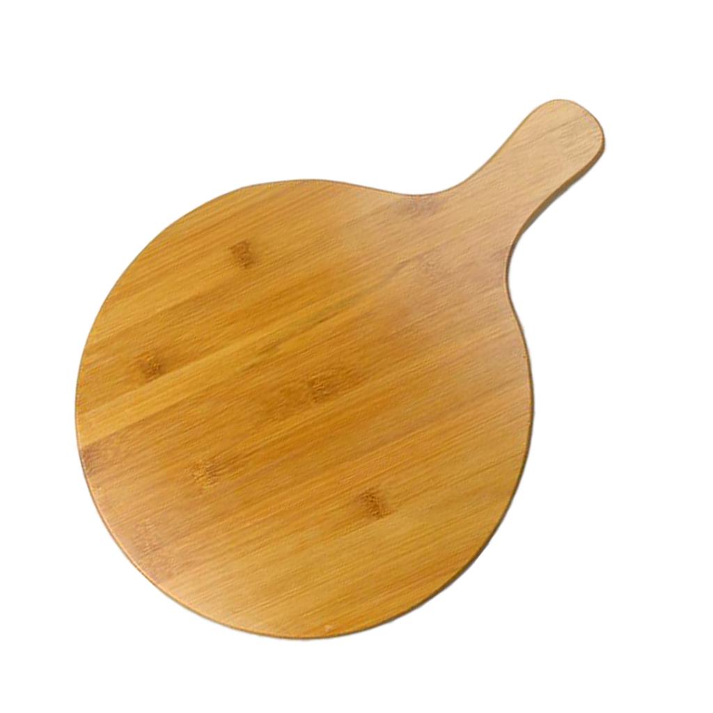 Bamboo Pizza Serving Tray Round Pizza Plate Cutting Board Pizza Pan Kitchen Tool