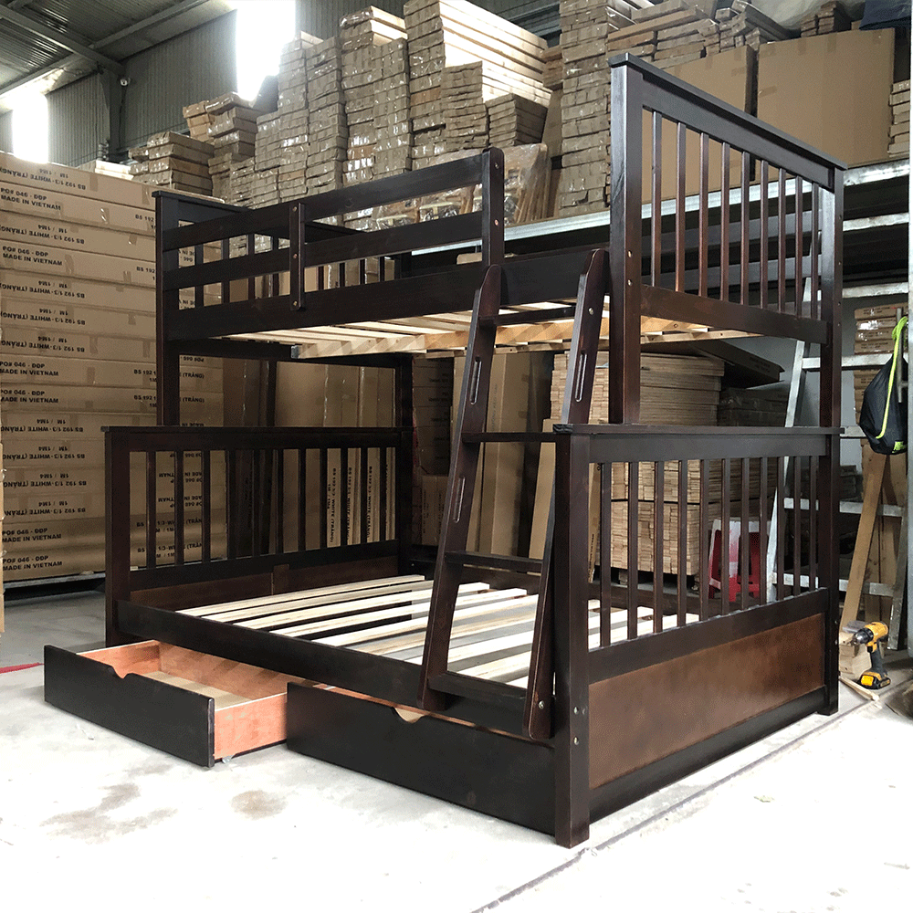 Giường tầng xuất khẩu York 1m2/1m6