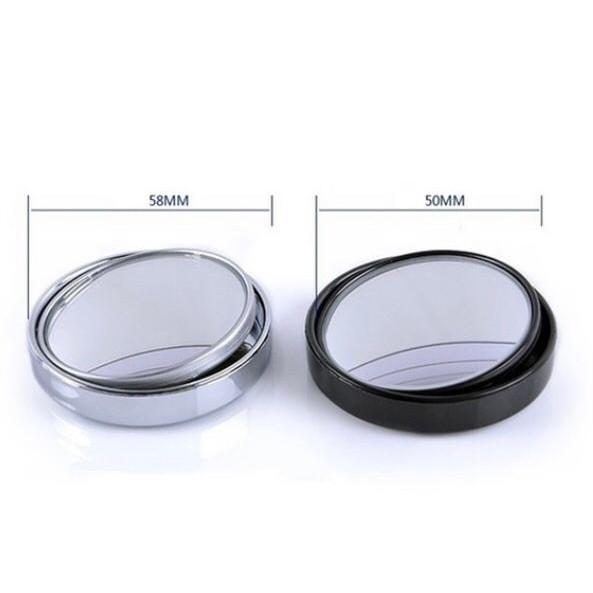 Bộ 2 gương chiếu hậu góc rộng 360 độ có thể điều chỉnh góc nhìn điểm mù cho xe hơi