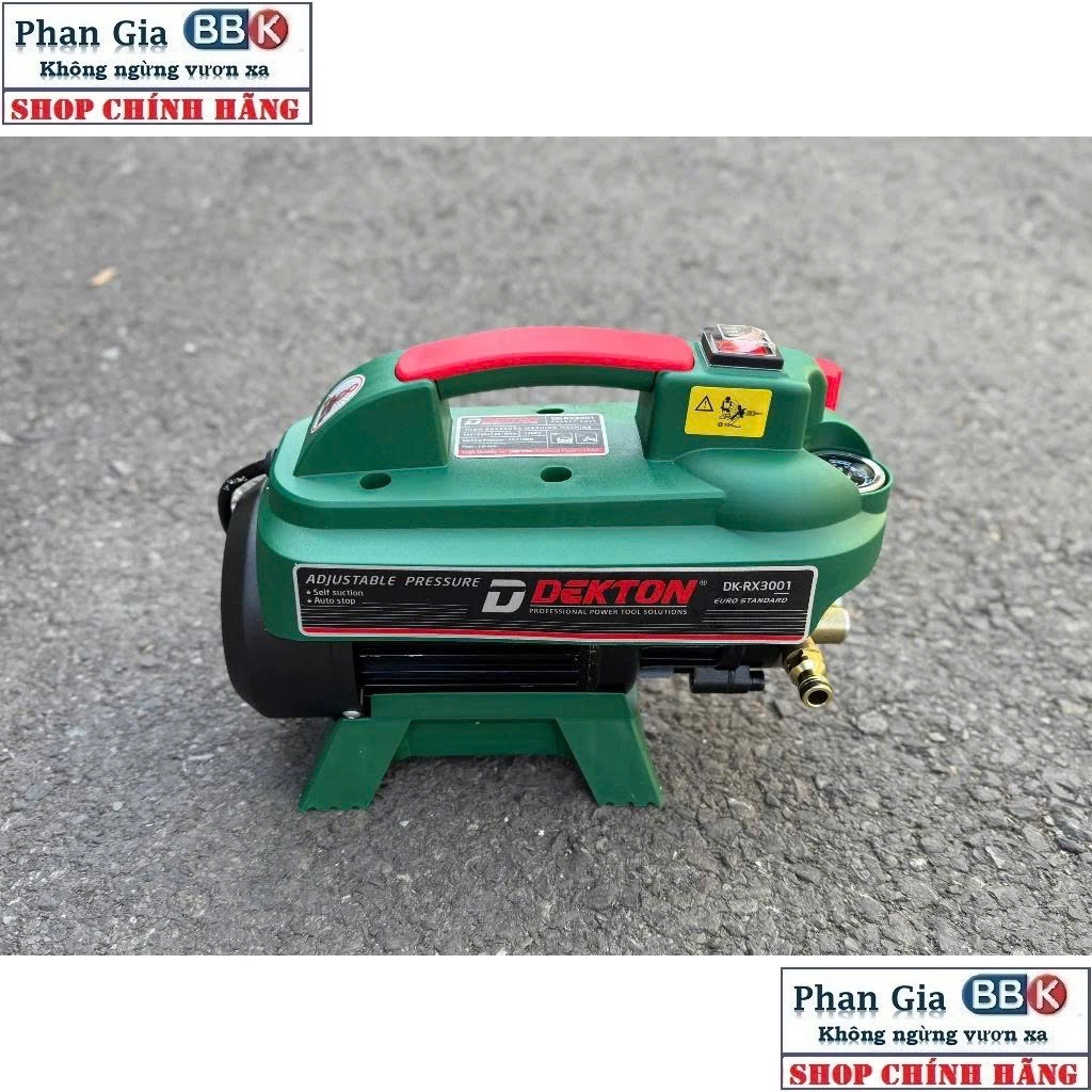 Máy Rửa Xe Gia Đình DEKTON DK-RX3001 Công suất lớn 1350w – Áp Lực Mạnh, Bền Bỉ Bảo hành 1 năm - Thế Hệ Mới