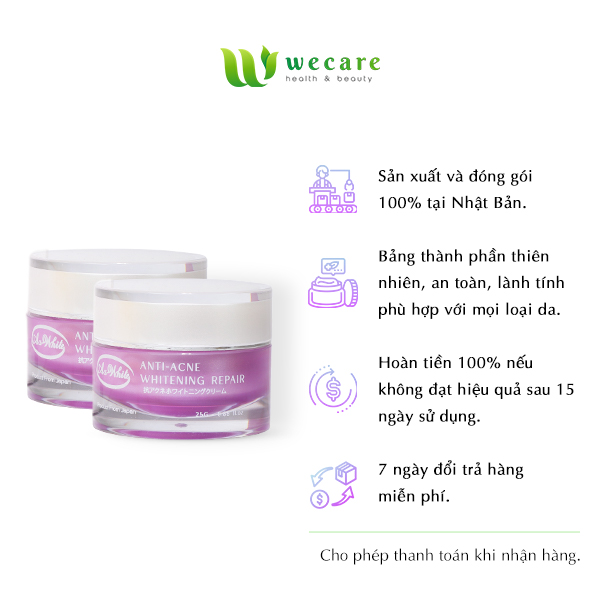 KEM GIẢM MỤN &amp; DƯỠNG TRẮNG DA &amp; DƯỠNG ẨM A-WHITE