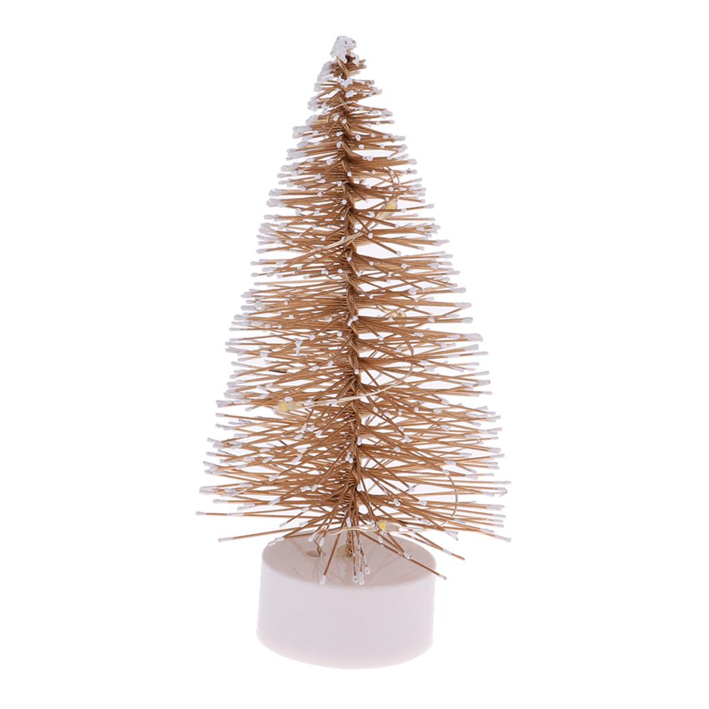 1/12 Dollhouse Miniature Christmas Ornaments LED Light Christmas Tree Accessory