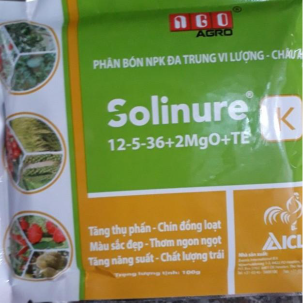 Phân bón lá đa trung vi lượng Kali cao 12-5-36+2MgO+TE