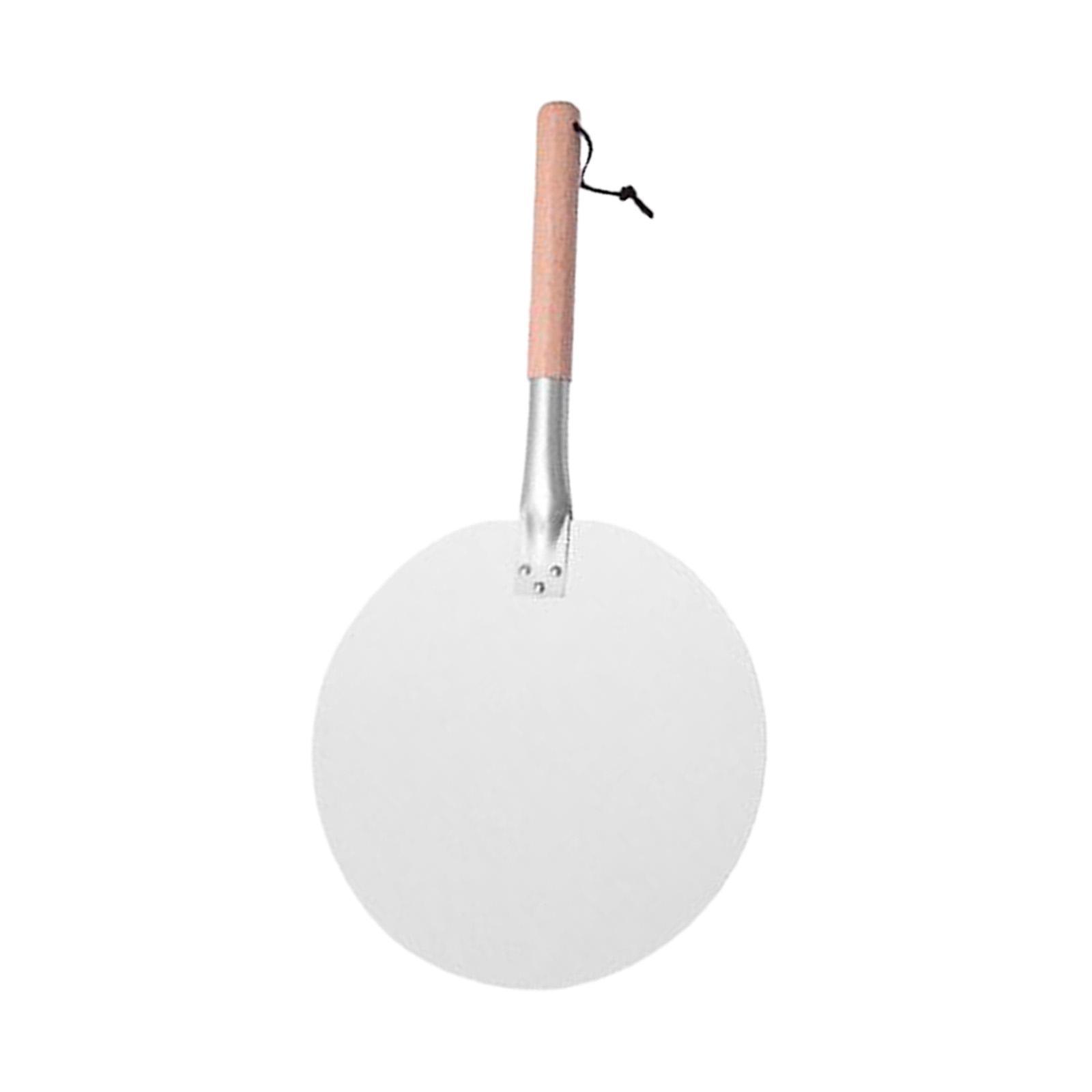 Durable Pizza Spade, Convenient, with Wooden Handle, Homemade Pizza Bread Metal Pizza Paddle Pizza Peel for Kitchen Bread Pasta Pastry Baking