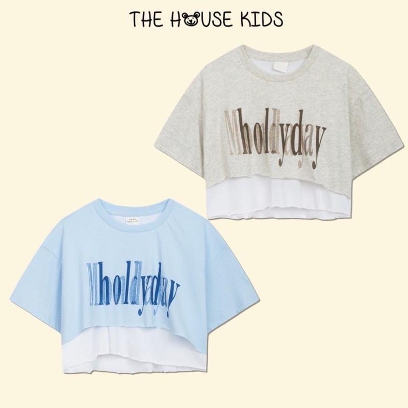 Áo Thun Cho Bé Gái Áo Croptop Trẻ Em Cao Cấp THE HOUSE KIDS Chữ Monday