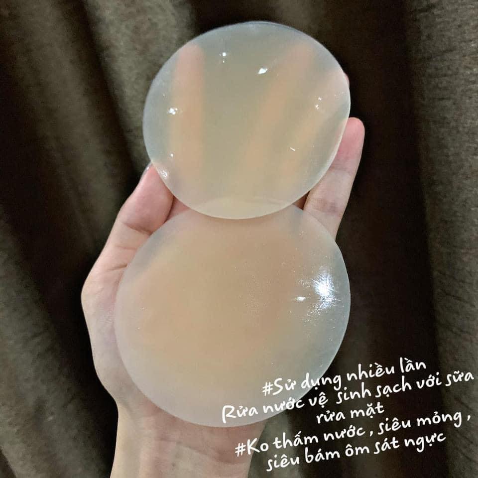 Miếng Dán Ngực Silicon Sinh Nhiệt Tự Thân Không Dùng Keo Dính - Dán Đầu Ti Dùng Nhiều Lần HT SYS