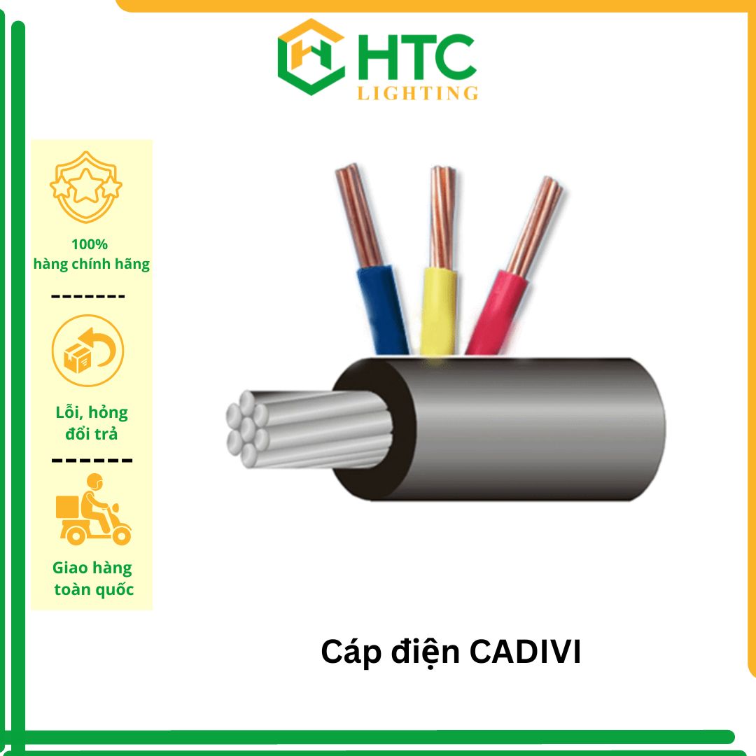Cuộn 100 mét - Dây điện Cadivi 6.0mm đơn lõi 7 sợi CV 6.0