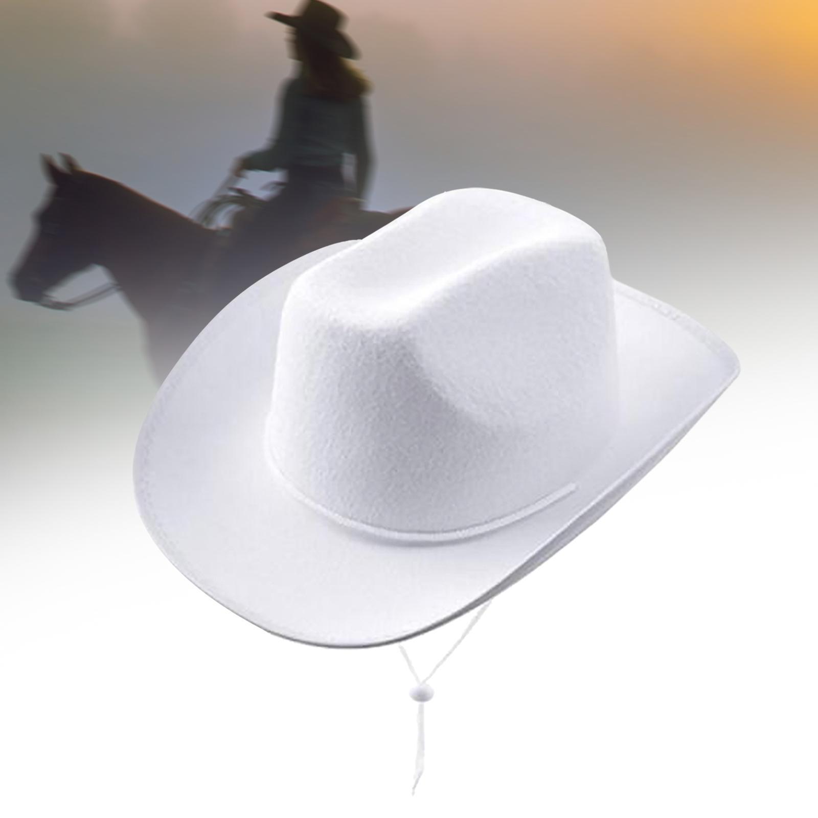 Cowgirl Hats Western Cowboy Hat Decorative Fashion Wide Brim Hat Jazz Hat for Wedding Music Festival Unisex Adults Performance Men Women