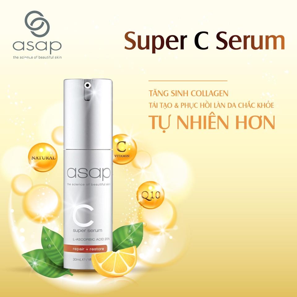 Tinh Chất Dưỡng Trắng Sáng Da Vitamin C Asap Super C Complex Serum Mờ Thâm Tăng Collagen Chống Lão Hoá