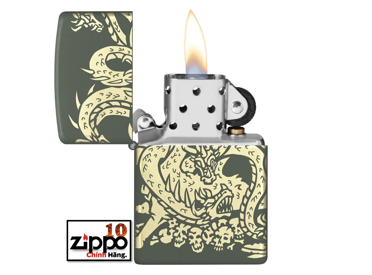 Bật lửa ZIPPO 48907 Dragon Design - Chính hãng 100%
