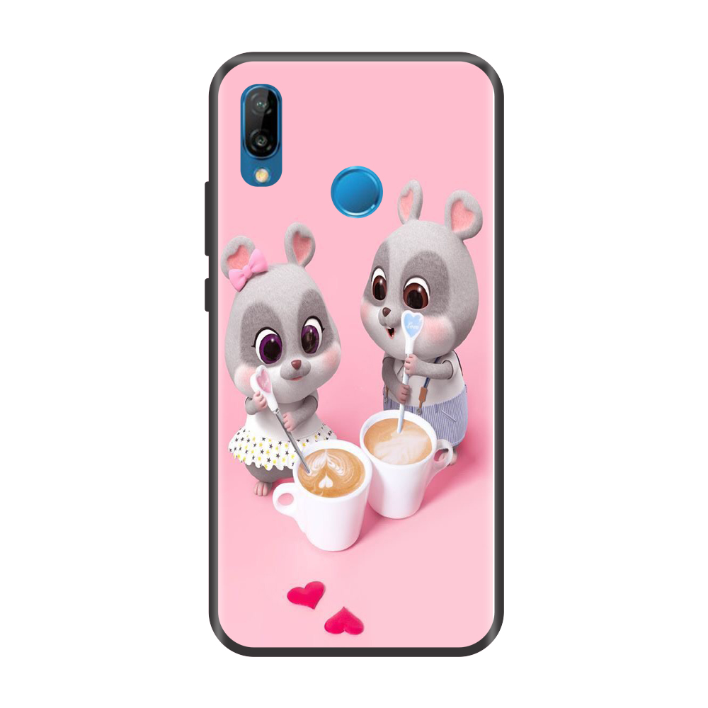 Ốp lưng TPU viền dẻo cho điện thoại HUAWEI NOVA 3E Hình Chuột Tết 2020 Mẫu 12