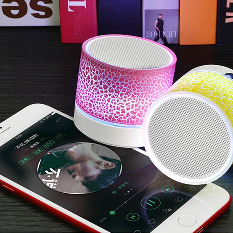 Đèn LED Crack Loa Bluetooth không dây Hộp âm thanh ngoài trời Loa di động nhỏ cho điện thoại di động Color: 006