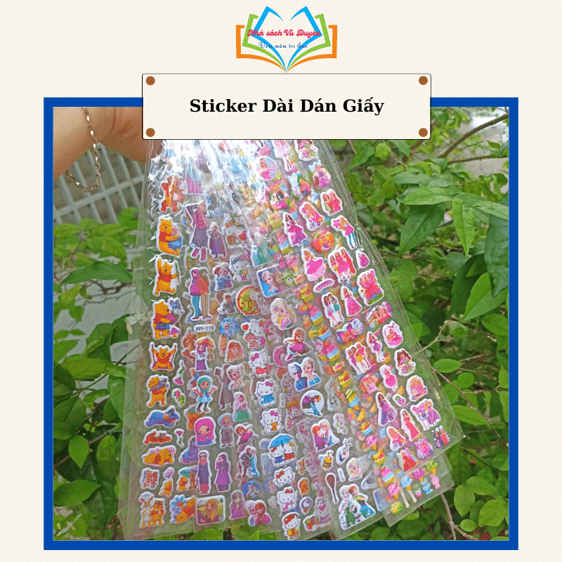 Sticker nổi dây dài 6x34cm