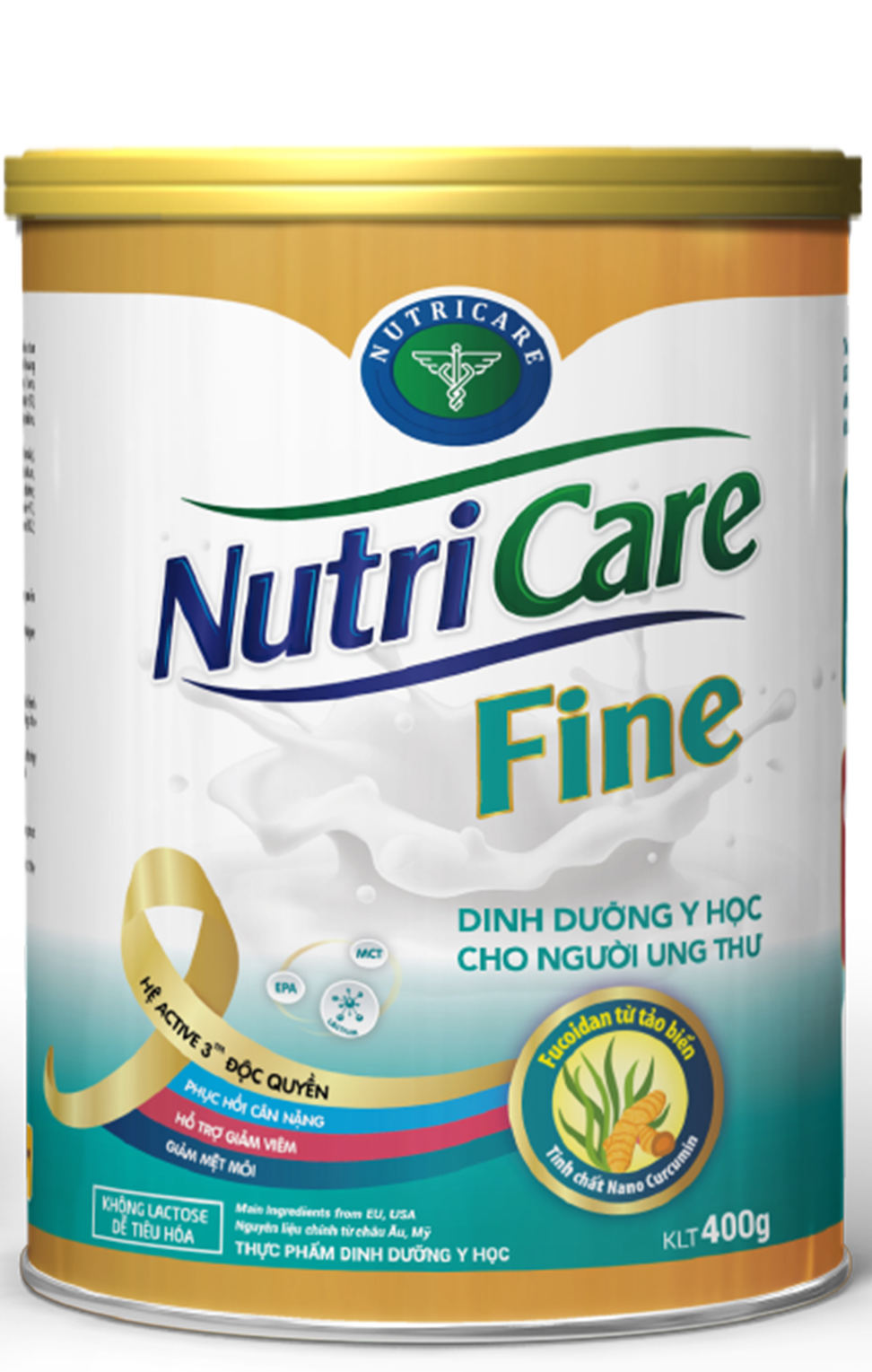 Sữa bột Nutricare Fine dinh dưỡng y học tăng cường miễn dịch cho bệnh nhân ung thư (400g)