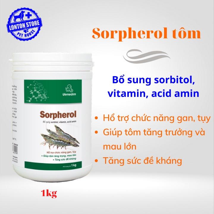 Sorpherol tôm - Thức ăn bổ sung hỗ trợ gan cho tôm, giúp tôm mau lớn, hộp 1kg