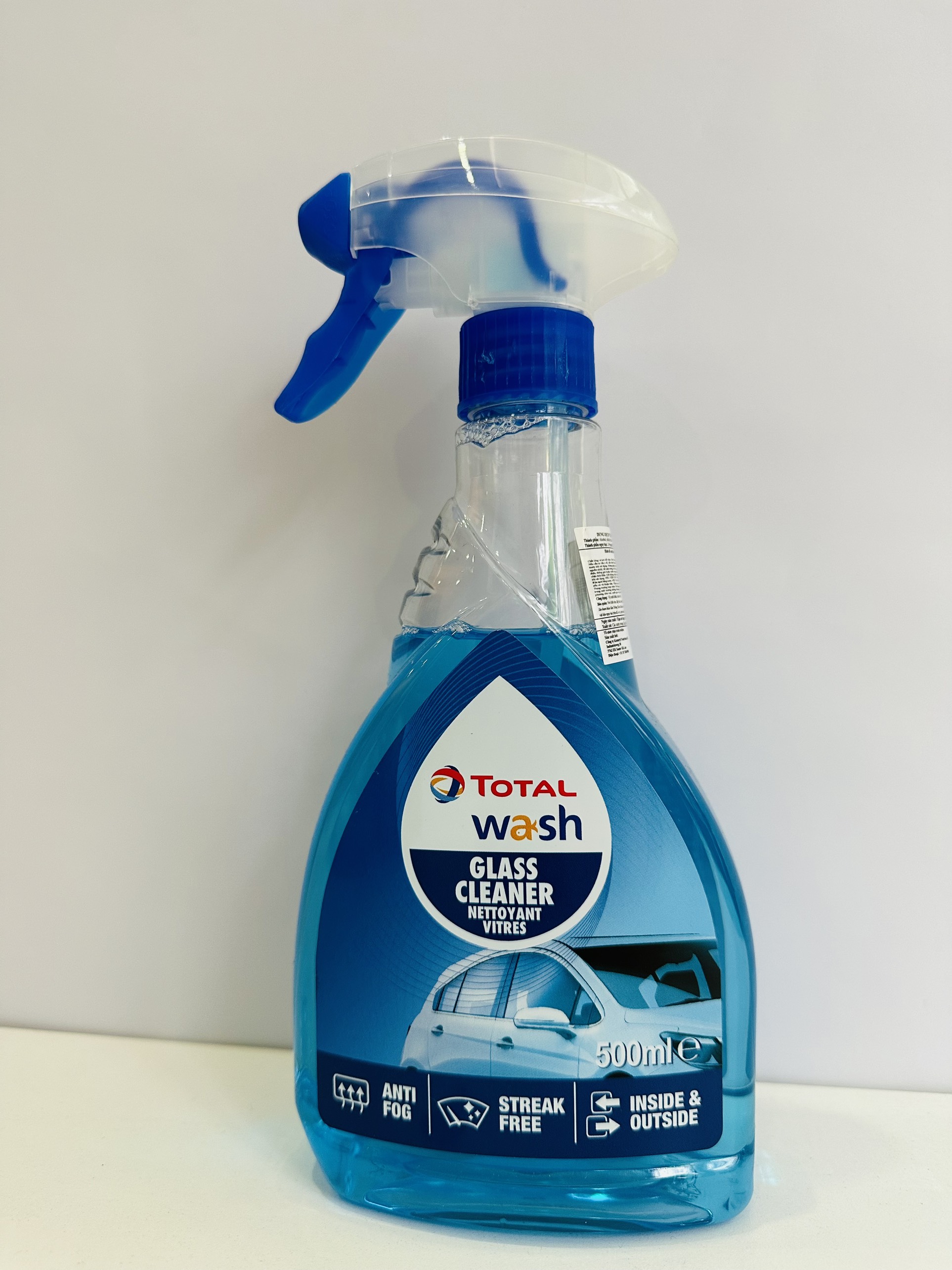 Chai Xịt vệ sinh cửa kính xe Total - Glass Cleaner 500 ml