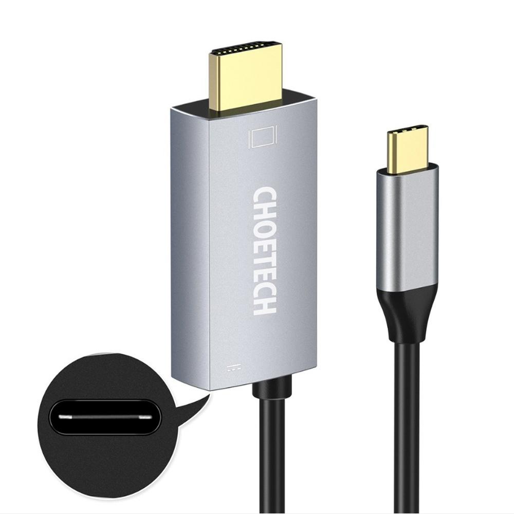 Cáp USB-C sang HDMI với kiểu sạc PD Choetech mã XCH-M180GY ( HÀNG CHÍNH HÃNG )