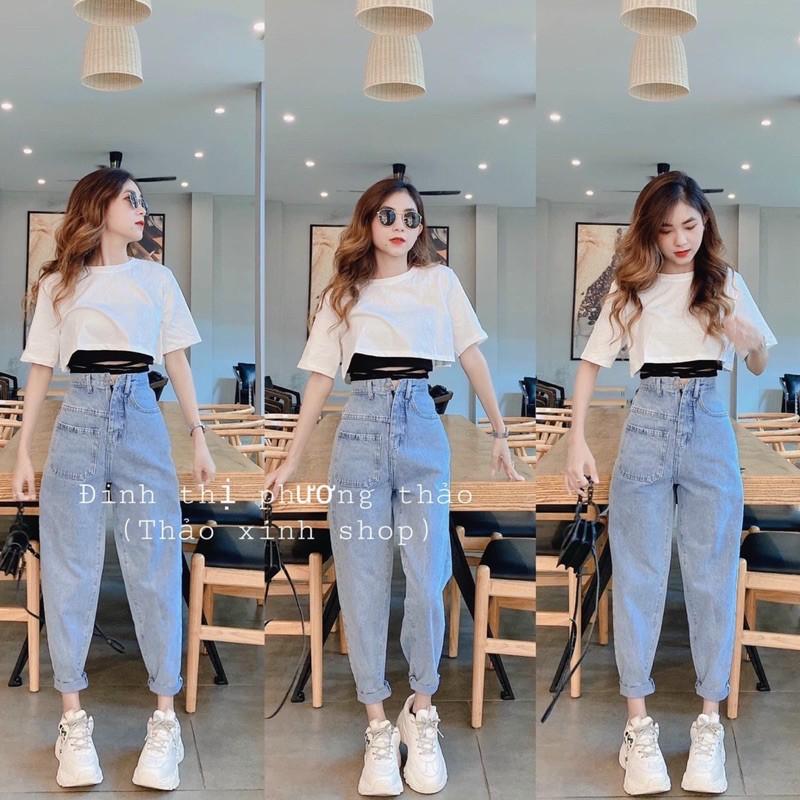 set áo croptop đan dây thời trang