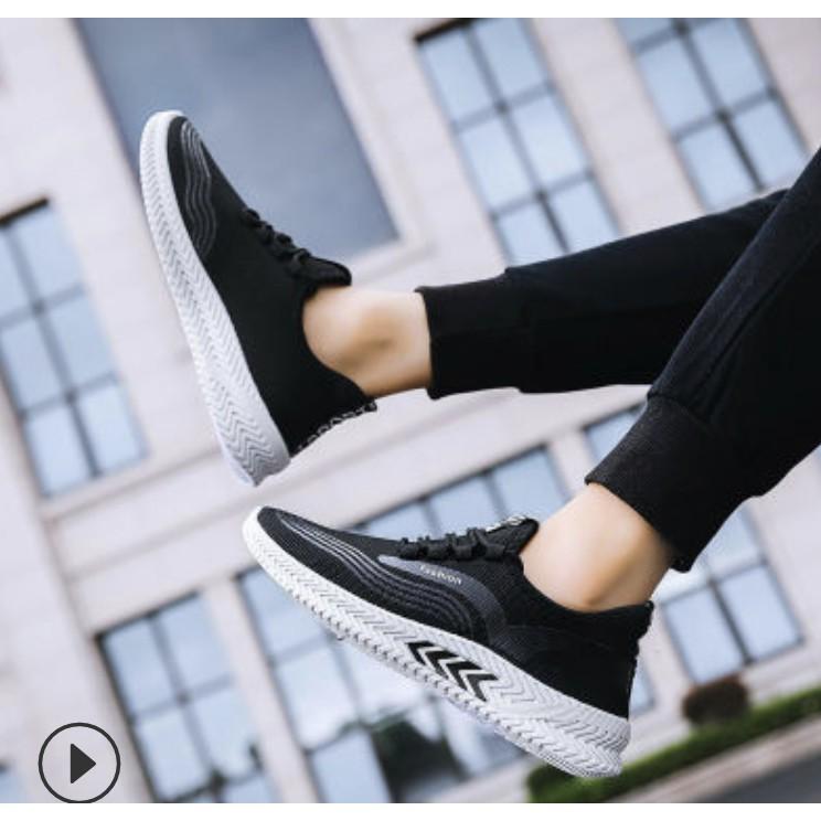 Giày Sneaker Thể Thao Nam fashion phối hình cánh mũi tên