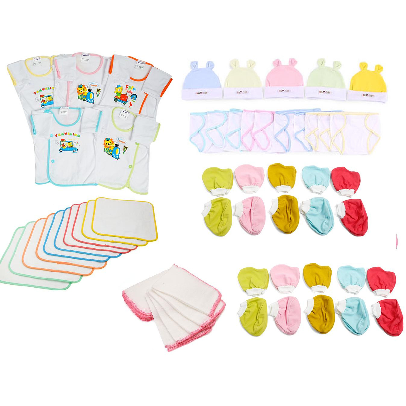 Combo 65 Món Đồ Dùng Cho Bé Sơ Sinh Tay dài