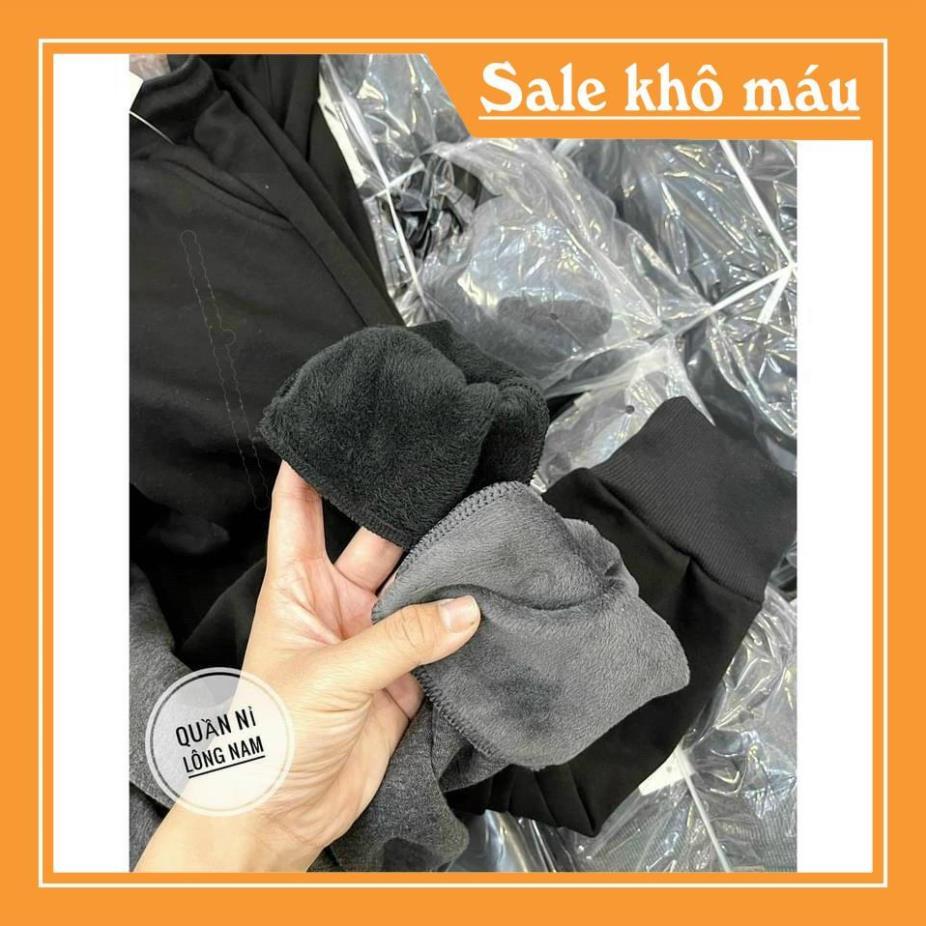Quần nỉ lót lông nam siêu ấm chống chọi đại hàn