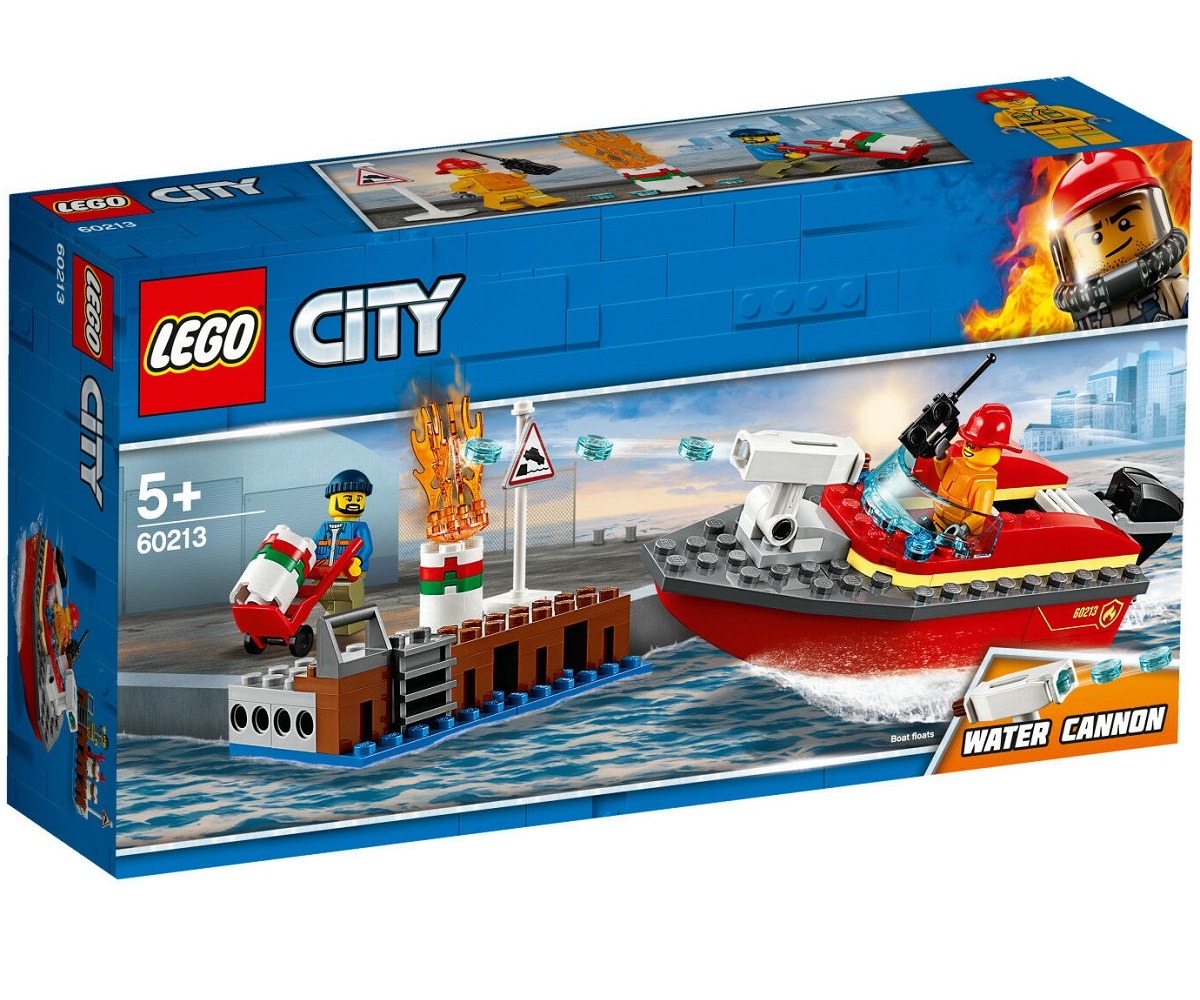 Bộ lắp ráp Cứu Hỏa Bến Tàu - LEGO City 60213 (97 Chi Tiết)