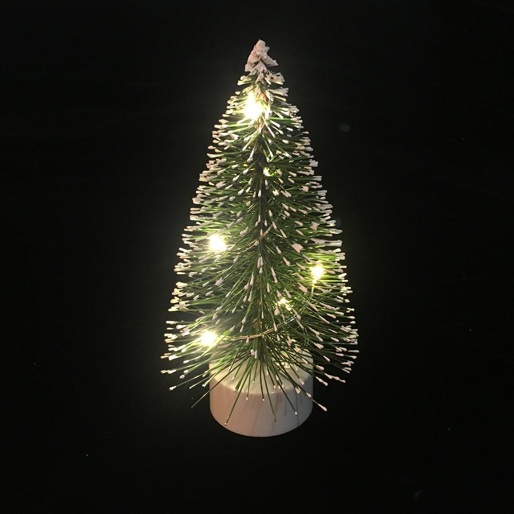 1/12 Dollhouse Miniature Christmas Ornaments LED Light Christmas Tree Accessory