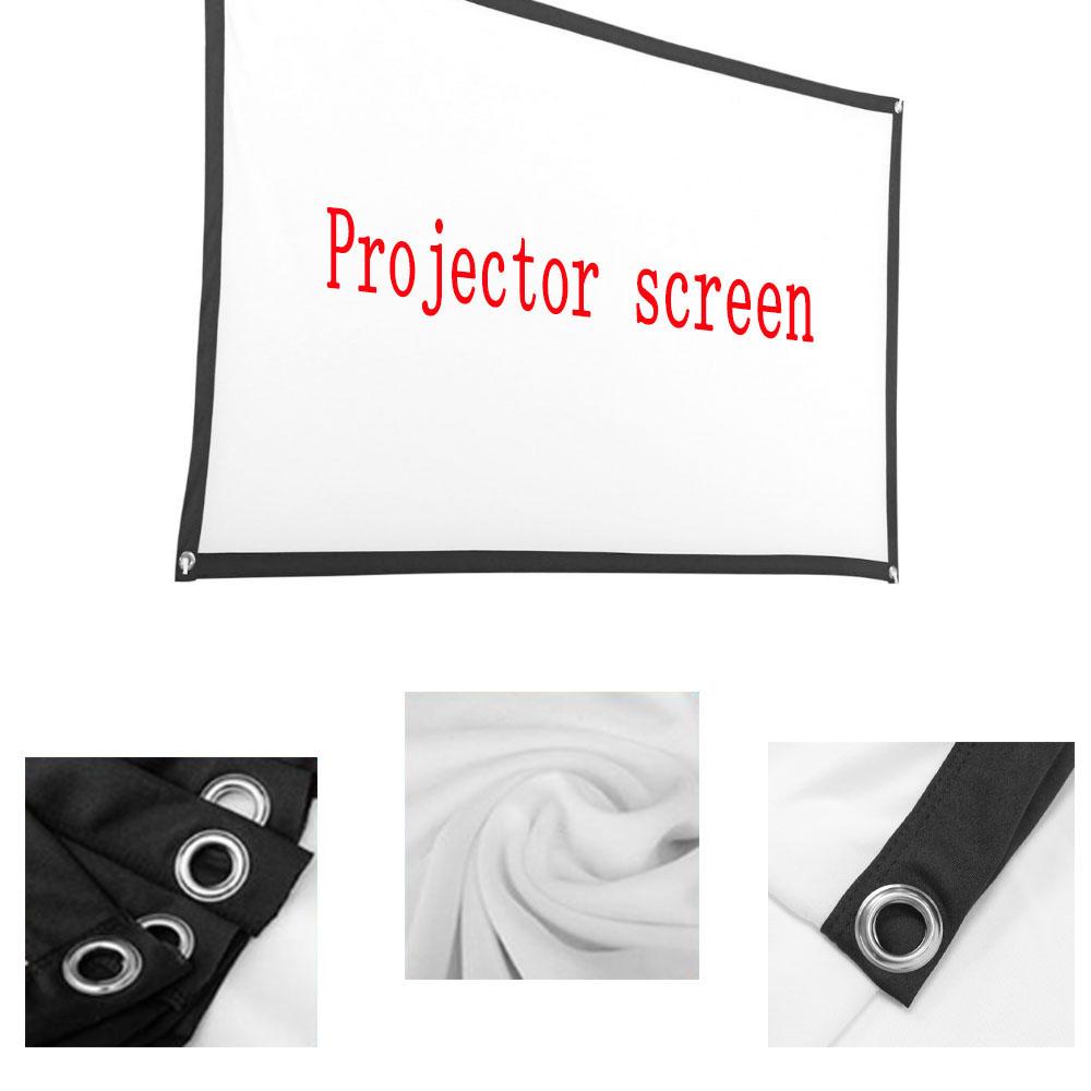 16:9 Projector Screen 72inches Portable High Definition Projection Screen for Home Theater