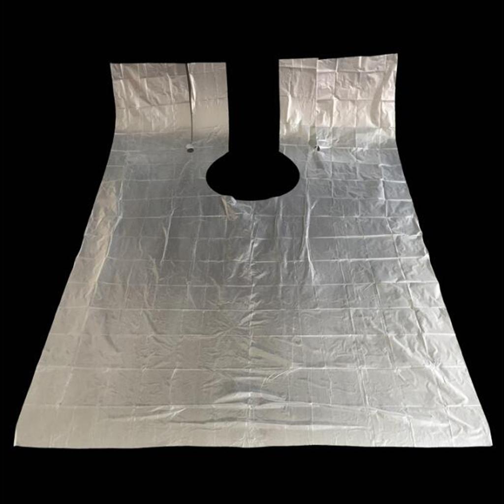 500PCS Disposable Hairdressing Capes Barber Adjustable Dyeing Apron 2 Size