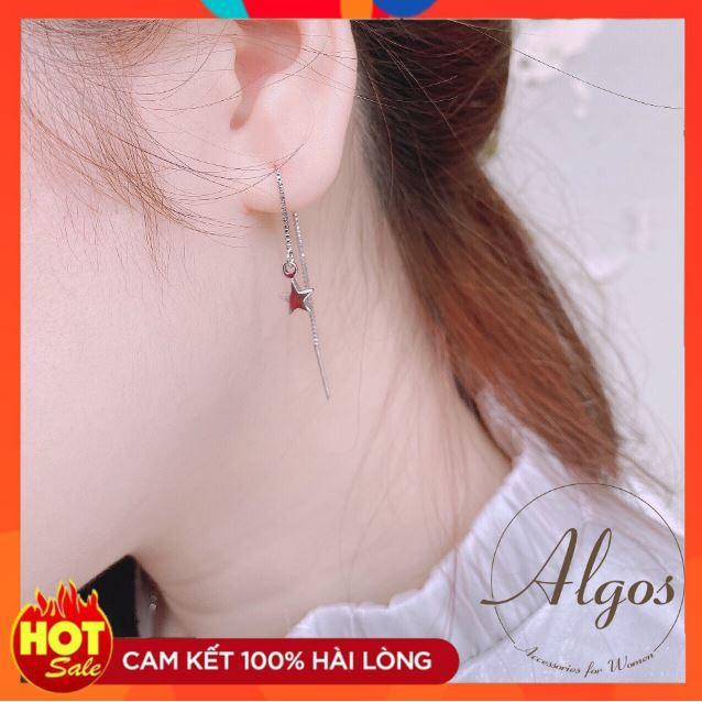 Khuyên tai nữ - Bông tai ngôi sao dài ️ ƯU ĐÃI TOÀN SHOP ️ Bạc 925 sáng bền, thiết kế tinh tế phù hợp mọi phong cách