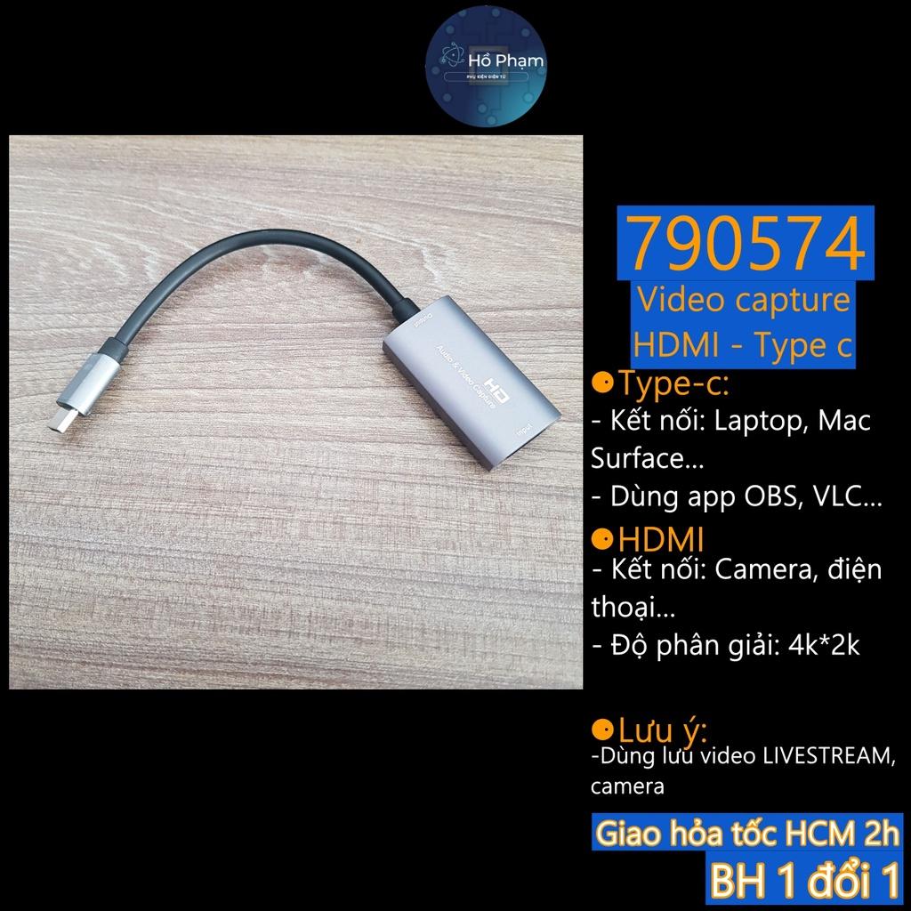 Video capture từ hdmi ps4, camera lên cổng type-c trên mac, laptop - Hồ Phạm