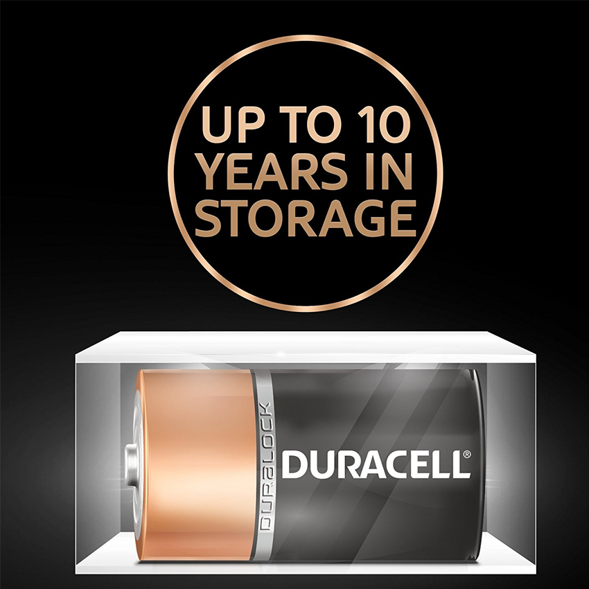 Pin Duracell Alkaline D Battery ( Bộ 2 Viên) - Hàng chính hãng