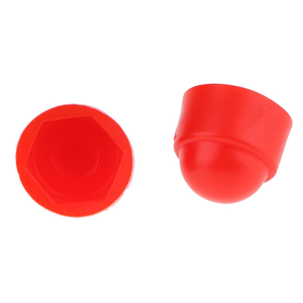 10Pcs M6 M8 M10 Red Dome Nut Protection Caps Cover M6 10 x 13mm