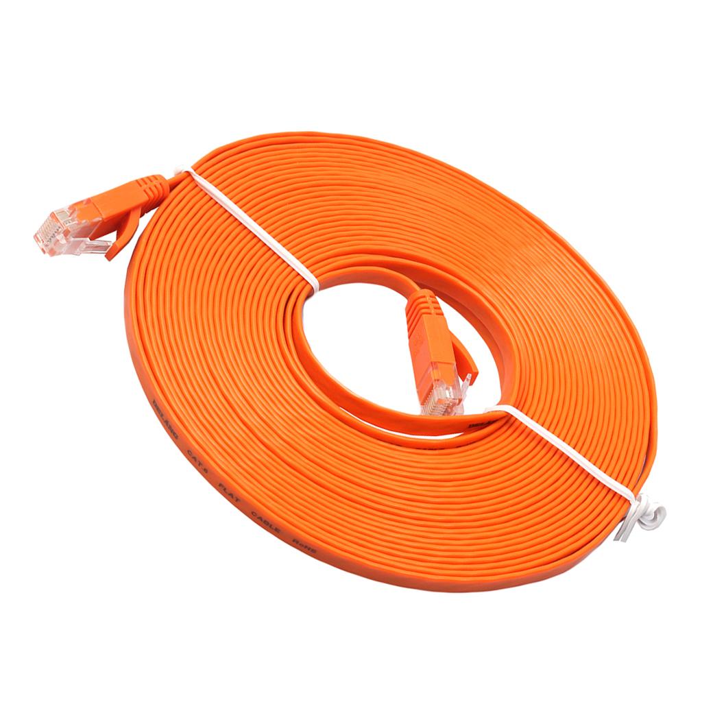 FLAT Ethernet  Network Cable Patch Lead RJ45 for //Xbox
