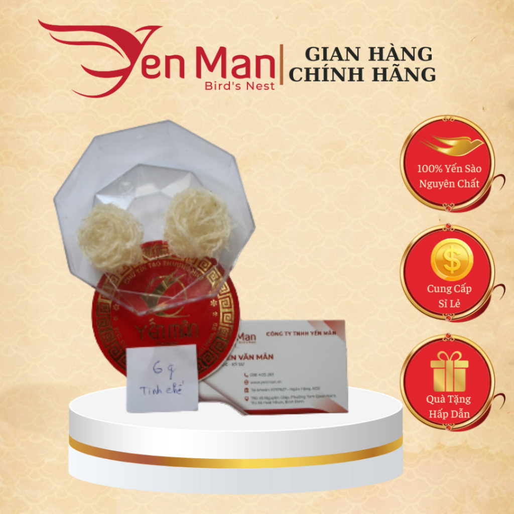 [6g] Yến Tinh Chế Sạch Lông Loại 1 – Shop Yến Mân