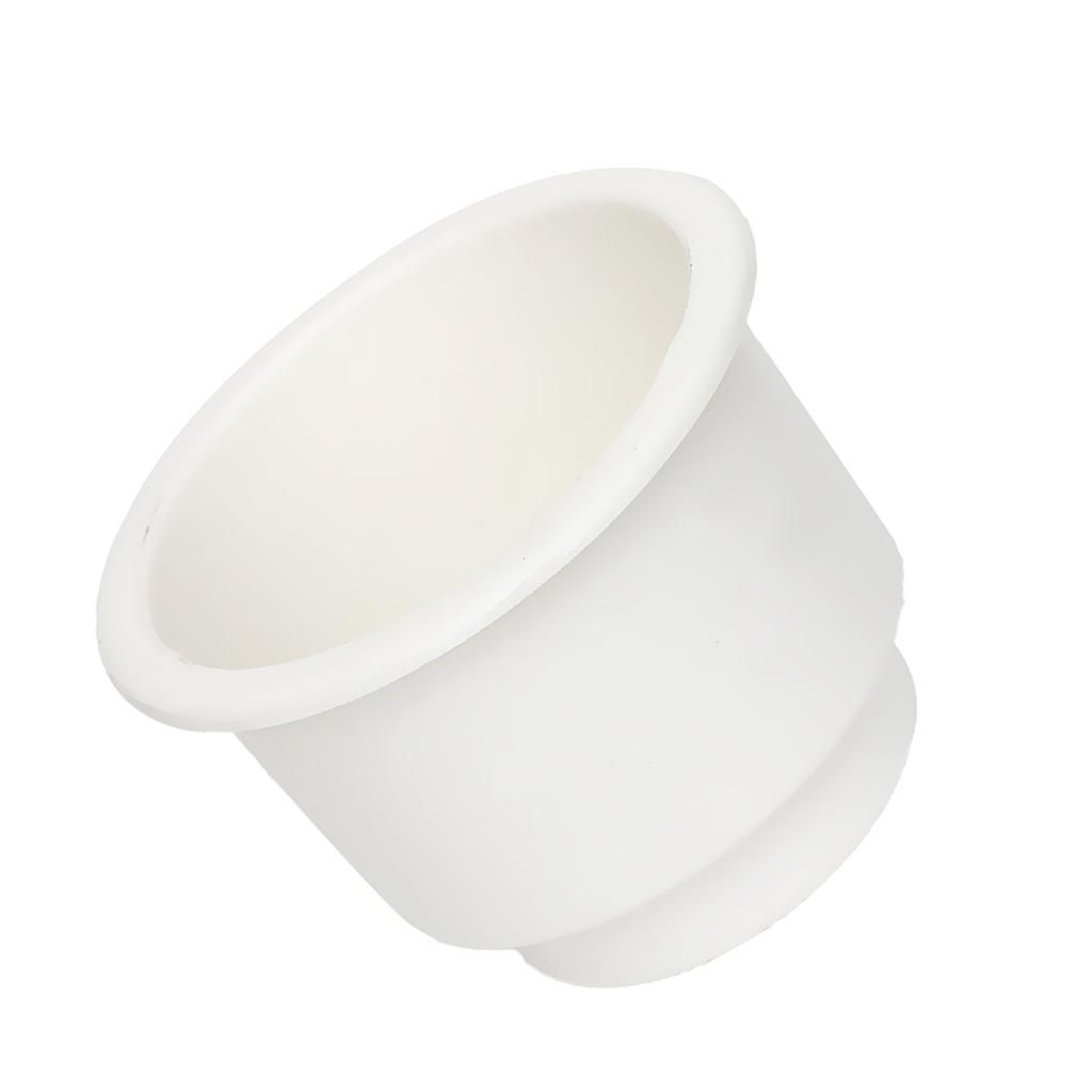 White Side Hole Recessed Cup Drink Holder for Marine Boat Car RV