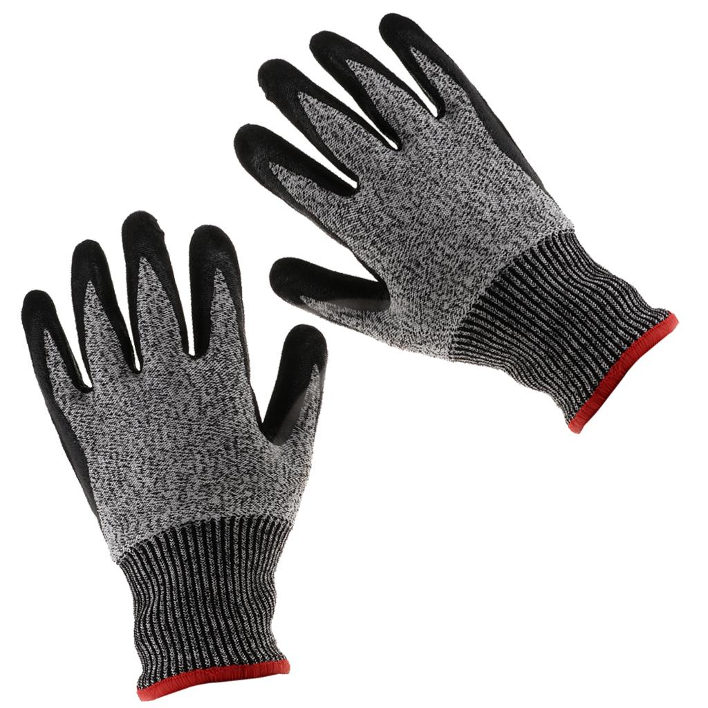 1 Pair of Cut Resistant Level 5 Safety HPPE Gloves Butcher Protective Worker