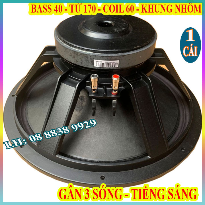 CỦ LOA BASS 40 PT AUDIO TỪ 170 COIL 60 GÂN VẢI CHUYÊN LOA KÉO - GIÁ 1 CHIẾC