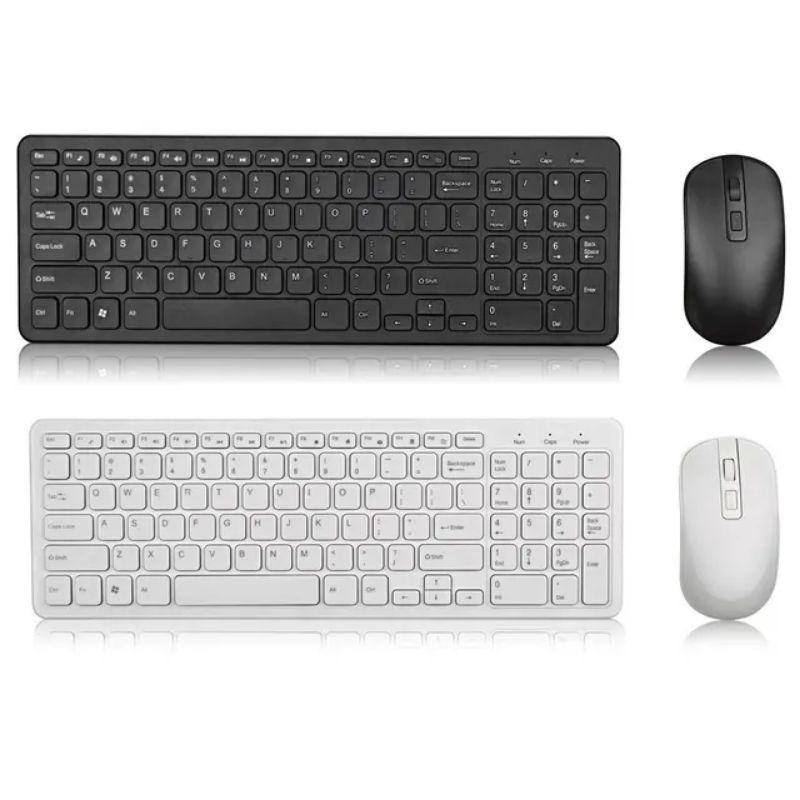combo bàn phím và chuột  không dây 2.4ghz cho máy tính laptop  - hàng nhập khẩu