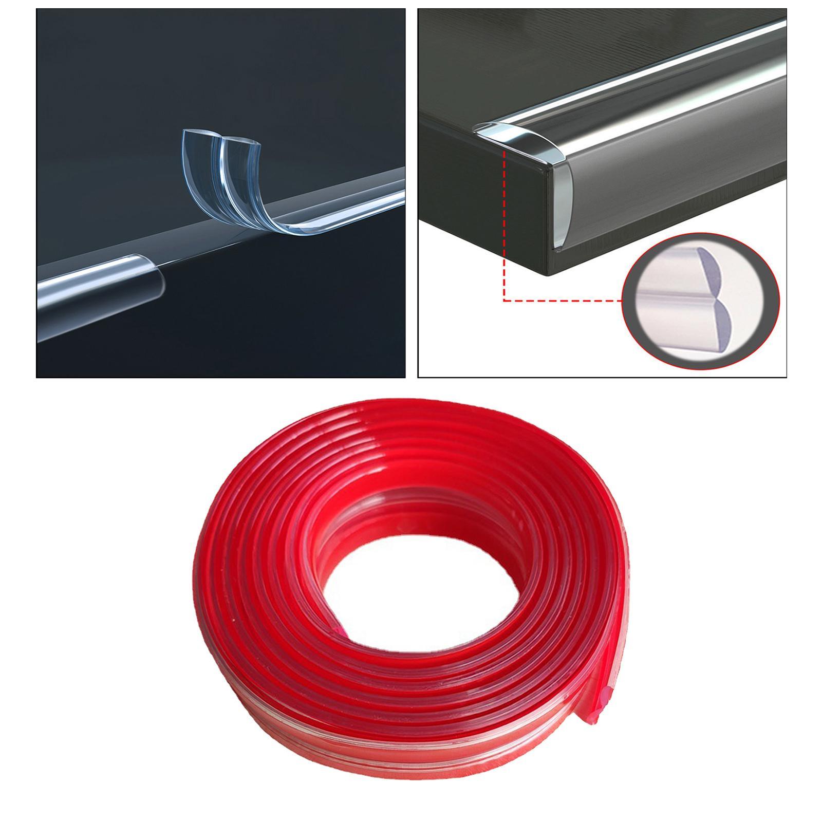 Baby Proofing,Edge Protector Strip Clear,Silicone Soft Corner Protectors Pre-Taped Strong Adhesive,Edge Protectors for Cabinets, Tables, Drawers