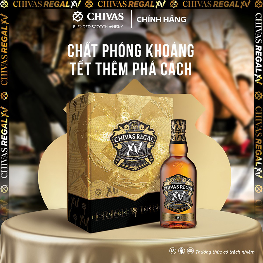 Bộ sản phẩm rượu Chivas XV 700ml