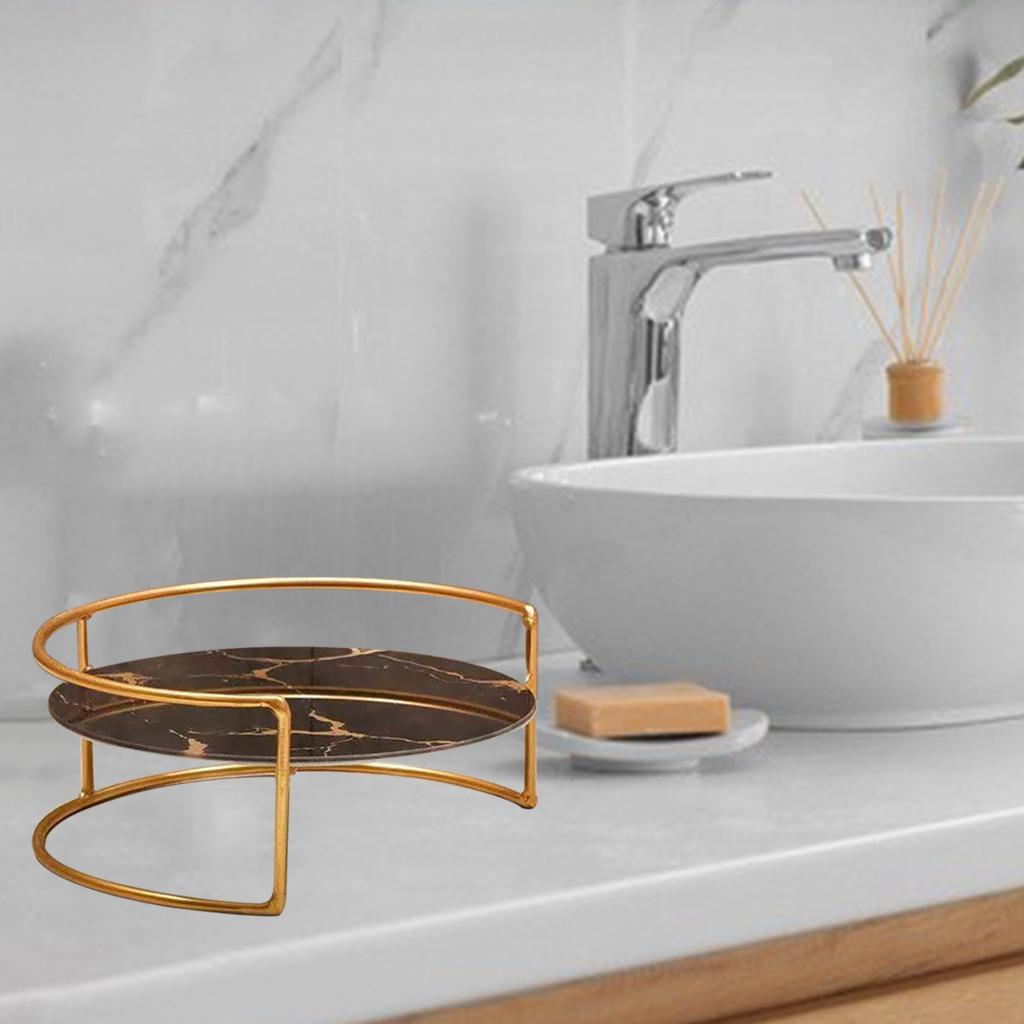 Bathroom Cosmetic Organiser Countertop, Tray Shelf for Cosmetic Skincare, Luxury