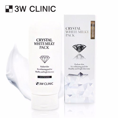 Kem kích trắng 3W Clinic Crystal White Milky Pack