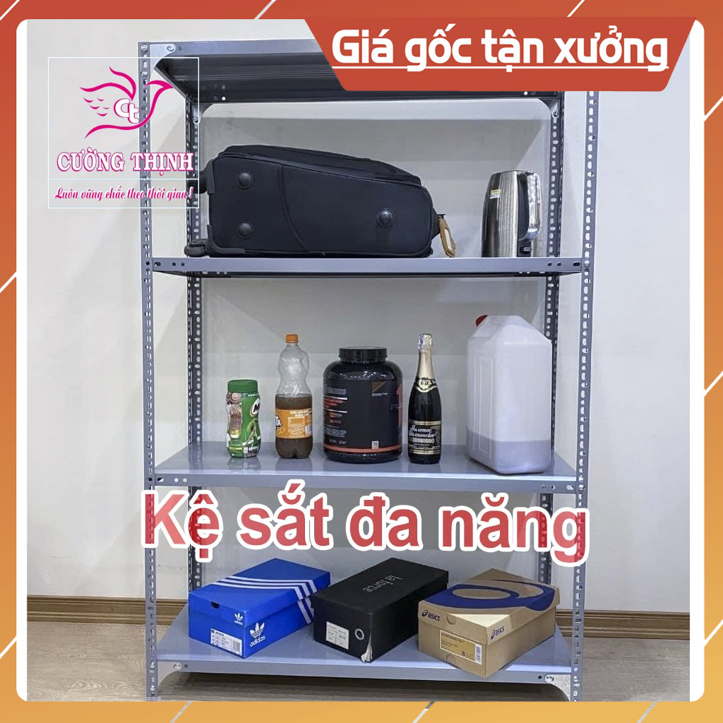 Kệ sắt đa năng, 4 Tầng Cao 150cm x Dài 120cm x Rộng 40cm