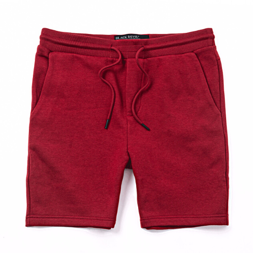 Quần short Devil 9 chất thun cotton thoáng mát, RED - Black Devil