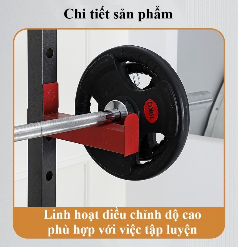 Giàn tạ đa năng FEIERDUN-G04 + kèm ghế ( chưa bao gồm bánh tạ)